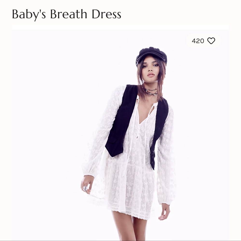 NFS - ISO Free People Baby Baby's Breath Dress Tunic